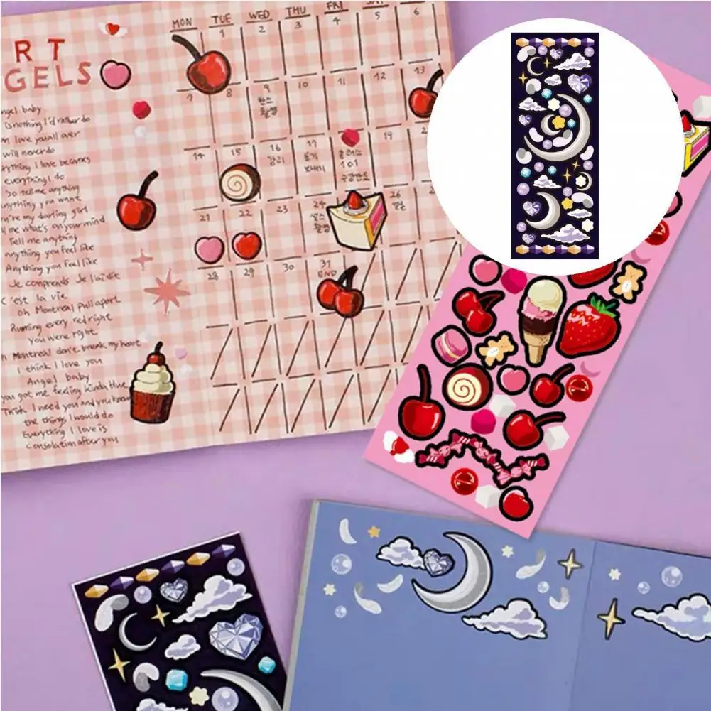 Nice-looking Premium Useful Fruit Strawberry Cherry Shape Decorative Stationery Sticker Moon Shape Sticker for School
Nice-looking Premium Useful Fruit Strawberry Cherry Shape Decorative Stationery Sticker Moon Shape Sticker for School