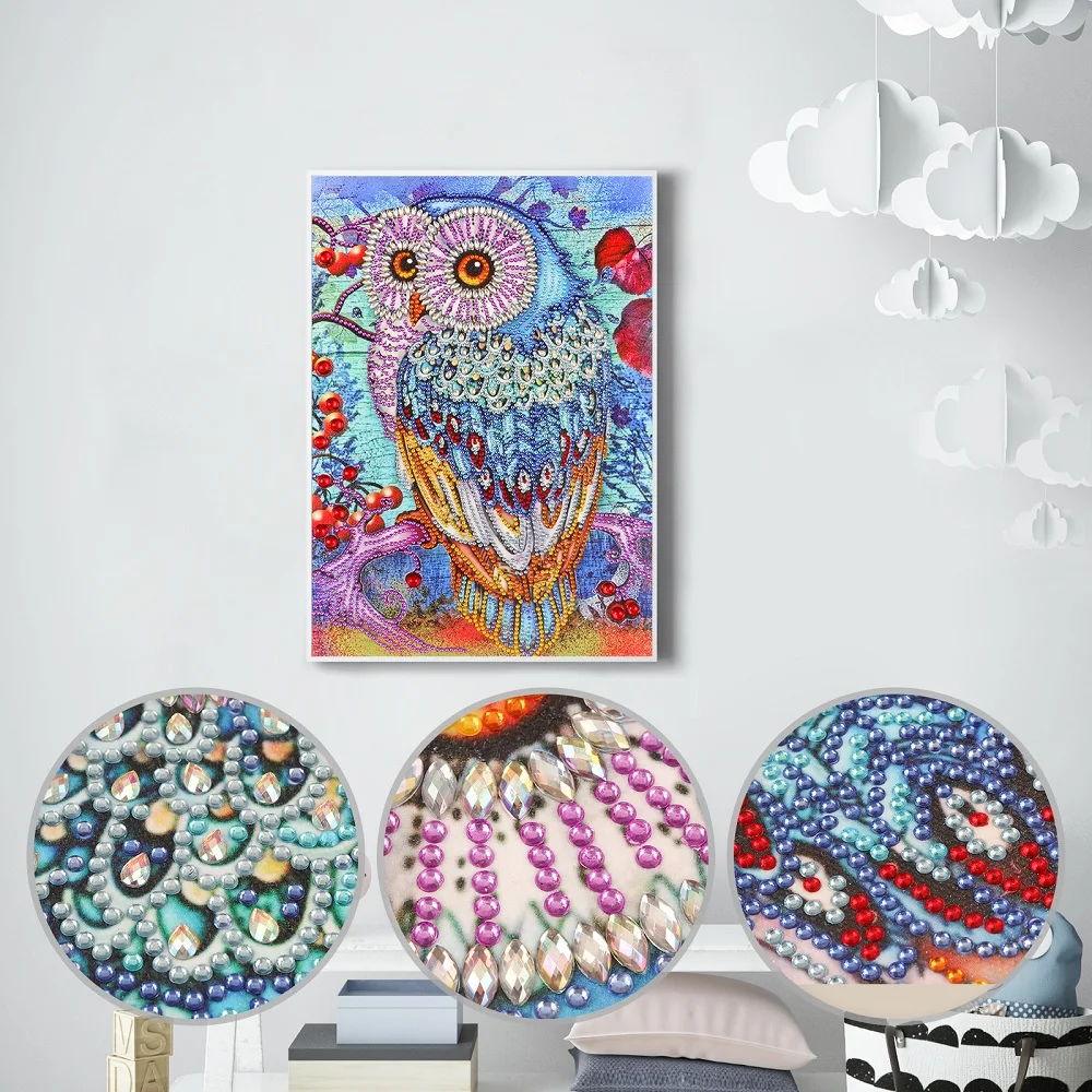5D DIY Special Shaped Diamond Painting Owl Embroidery Animal Diamond Painting Mosaic Decorative Painting
5D DIY Special Shaped Diamond Painting Owl Embroidery Animal Diamond Painting Mosaic Decorative Painting