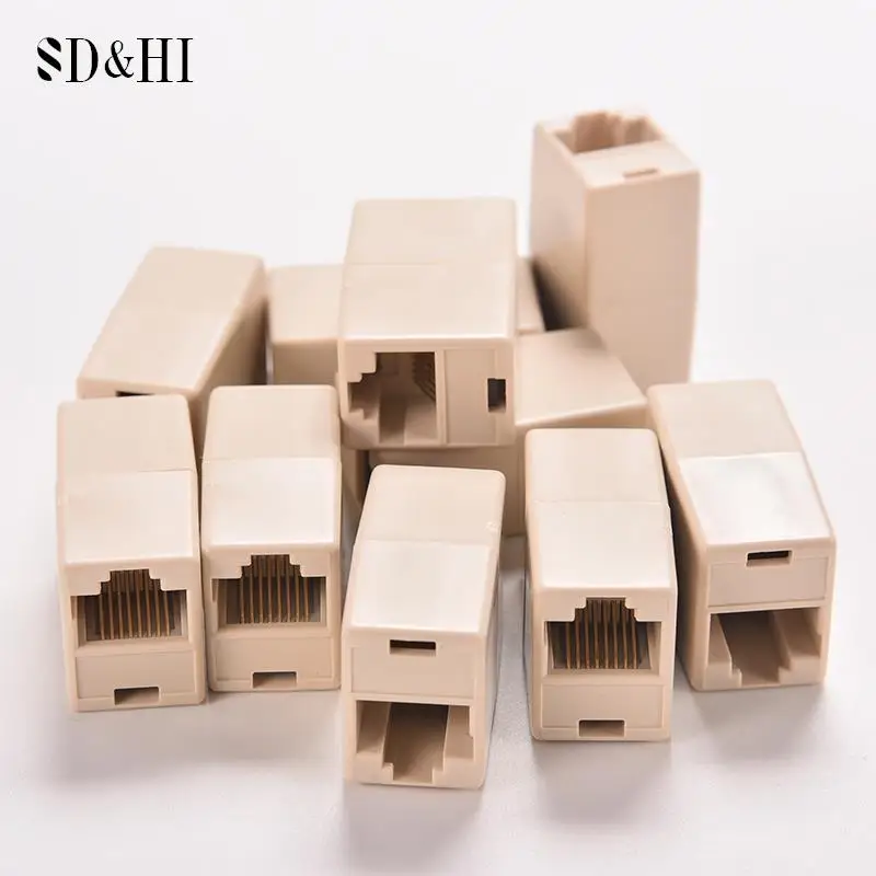 1/5/10pcs Universal RJ45 Cat5 8P8C Socket Connector Coupler For Extension Broadband Ethernet Network Cable Joiner Extender Plug
1/5/10pcs Universal RJ45 Cat5 8P8C Socket Connector Coupler For Extension Broadband Ethernet Network Cable Joiner Extender Plug