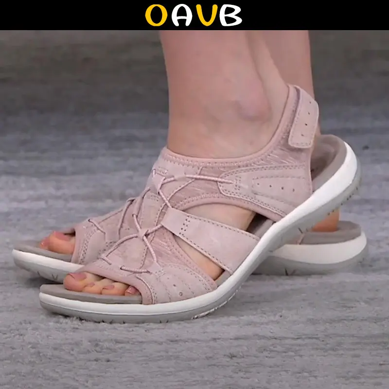 Босоножки OAVB женские с открытым носком, удобные сандалии, легкая дышащая нескользящая обувь, лето
Босоножки OAVB женские с открытым носком, удобные сандалии, легкая дышащая нескользящая обувь, лето
