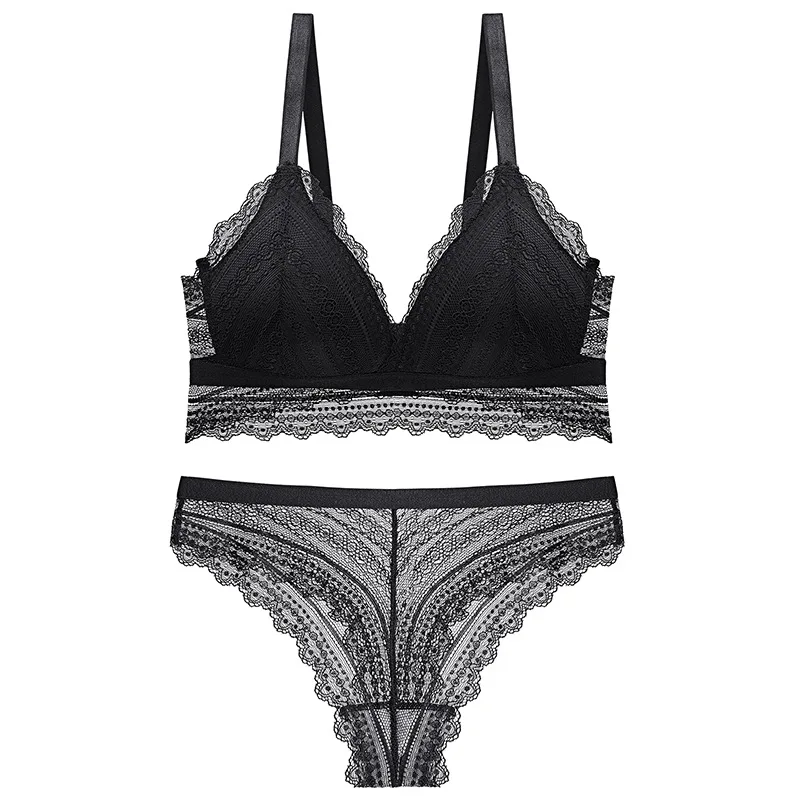 Women Sexy Lace Bra Set Thin Solid Color High-End Sexy Thong Underwear Set Wrie Free Sheer Thin Comfort Bra
Women Sexy Lace Bra Set Thin Solid Color High-End Sexy Thong Underwear Set Wrie Free Sheer Thin Comfort Bra