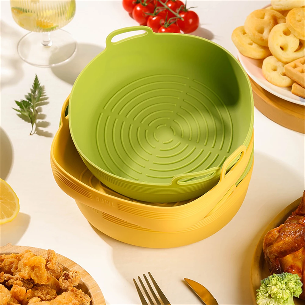 Air Fryers Oven Baking Tray Fried Chicken Basket Mat AirFryer Silicone Pot Round Replacemen Grill Pan air fryer Accessories
Air Fryers Oven Baking Tray Fried Chicken Basket Mat AirFryer Silicone Pot Round Replacemen Grill Pan air fryer Accessories