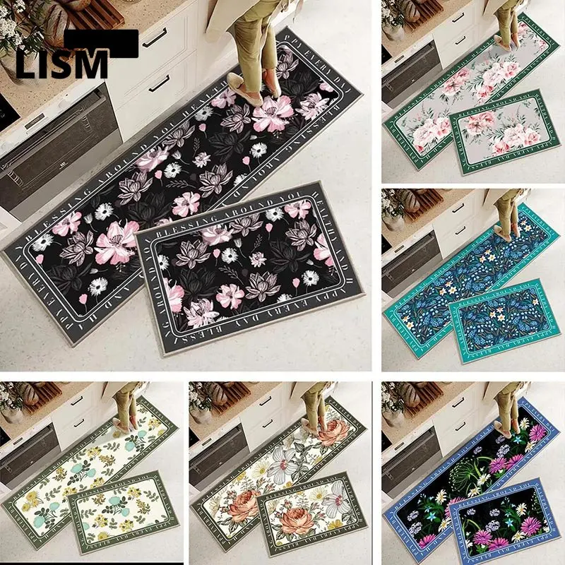 Flowers Kitchen Carpet Bedroom Living Room Long Strip Area Rugs Hallway Bathroom Entrance Soft Washable Anti Slip Floor Doormat
Flowers Kitchen Carpet Bedroom Living Room Long Strip Area Rugs Hallway Bathroom Entrance Soft Washable Anti Slip Floor Doormat
