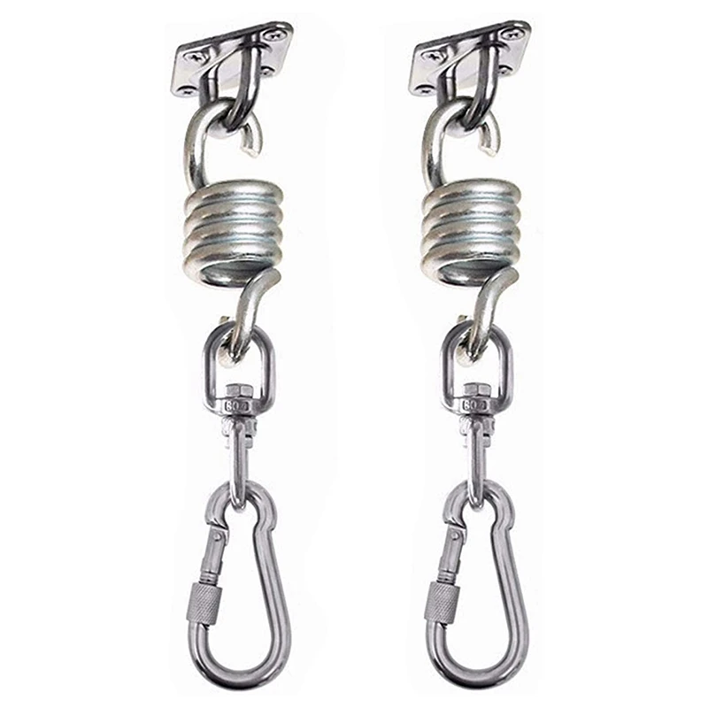 2Pcs Swivel Hooks For Hammock Swing Chairs Stainless Steel Hanging Seat Accessories Kit For Ceiling/Indoor/Outdoor
2Pcs Swivel Hooks For Hammock Swing Chairs Stainless Steel Hanging Seat Accessories Kit For Ceiling/Indoor/Outdoor