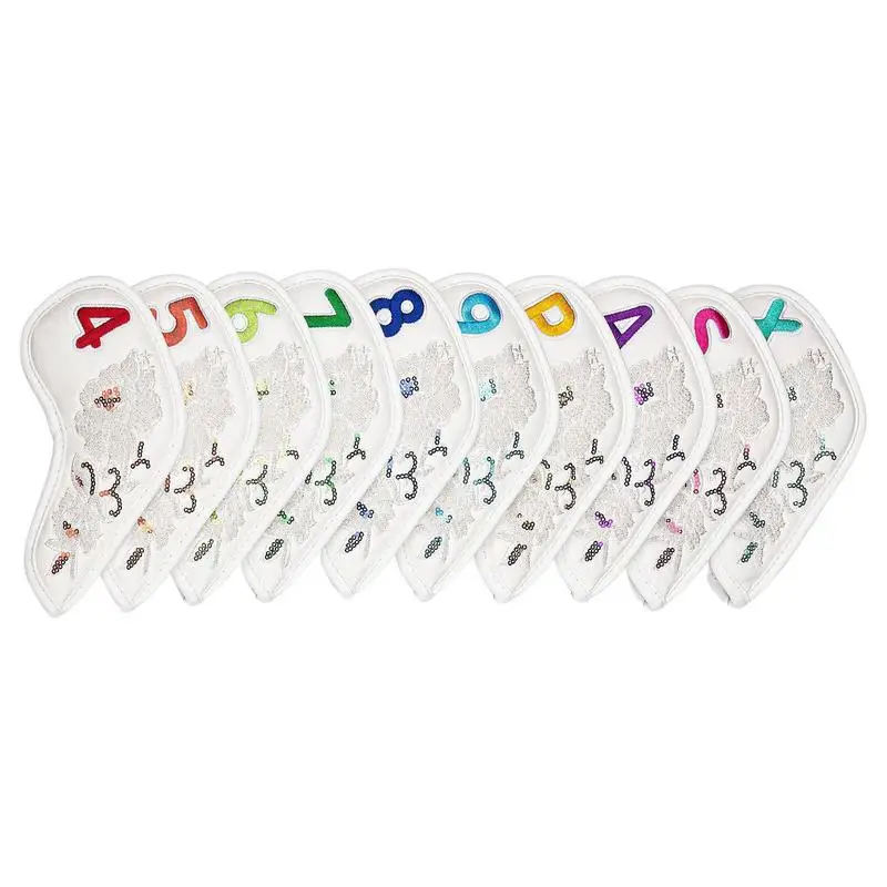 Golf Iron Covers 10pcs Colored Embroidery Protective Headcover For Golf Clubs Elastic Standard Protection Sleeves With Number
Golf Iron Covers 10pcs Colored Embroidery Protective Headcover For Golf Clubs Elastic Standard Protection Sleeves With Number