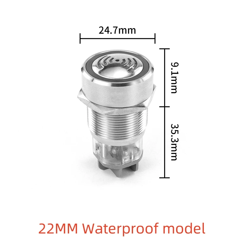 1 шт. металлический зуммер 16/19/22 мм, прерывистая вспышка, светодиодный светильник, прерывистый активный звук и световая сигнализация 24 В
1 шт. металлический зуммер 16/19/22 мм, прерывистая вспышка, светодиодный светильник, прерывистый активный звук и световая сигнализация 24 В