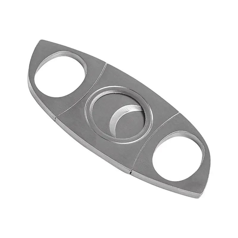 Stainless Steel Cigars Cutter With Leaf-shaped Design Multifunctional Scissors Double-edged Cigars Accessories For Men
Stainless Steel Cigars Cutter With Leaf-shaped Design Multifunctional Scissors Double-edged Cigars Accessories For Men