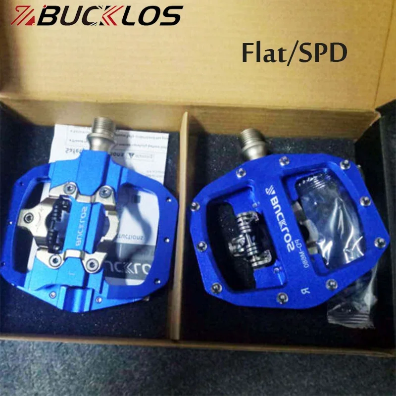 BUCKLOS Bicycle Flat Self-locking Pedal Fit SPD MTB Clipless Pedal Bike 9/16" Widen Bearing Lightweight Mountain Cycling Pedals
BUCKLOS Bicycle Flat Self-locking Pedal Fit SPD MTB Clipless Pedal Bike 9/16" Widen Bearing Lightweight Mountain Cycling Pedals