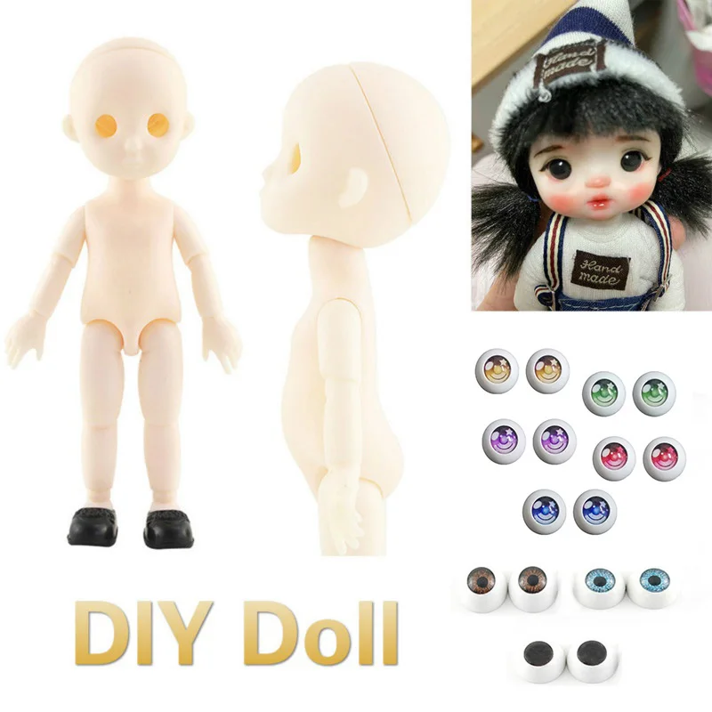 16cm BJD Doll 7 Color Eyes Without Makeup 13 Movable Joints Doll DIY Dolls Girls Toys Gift (Opened Head)
16cm BJD Doll 7 Color Eyes Without Makeup 13 Movable Joints Doll DIY Dolls Girls Toys Gift (Opened Head)