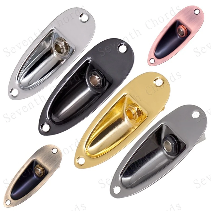 2Pcs 6.35 Electric Bass Guitar Jack Output Input Socket With Boat Style Jack Plate Chrome Black Gold guitar accessories parts 
2Pcs 6.35 Electric Bass Guitar Jack Output Input Socket With Boat Style Jack Plate Chrome Black Gold guitar accessories parts