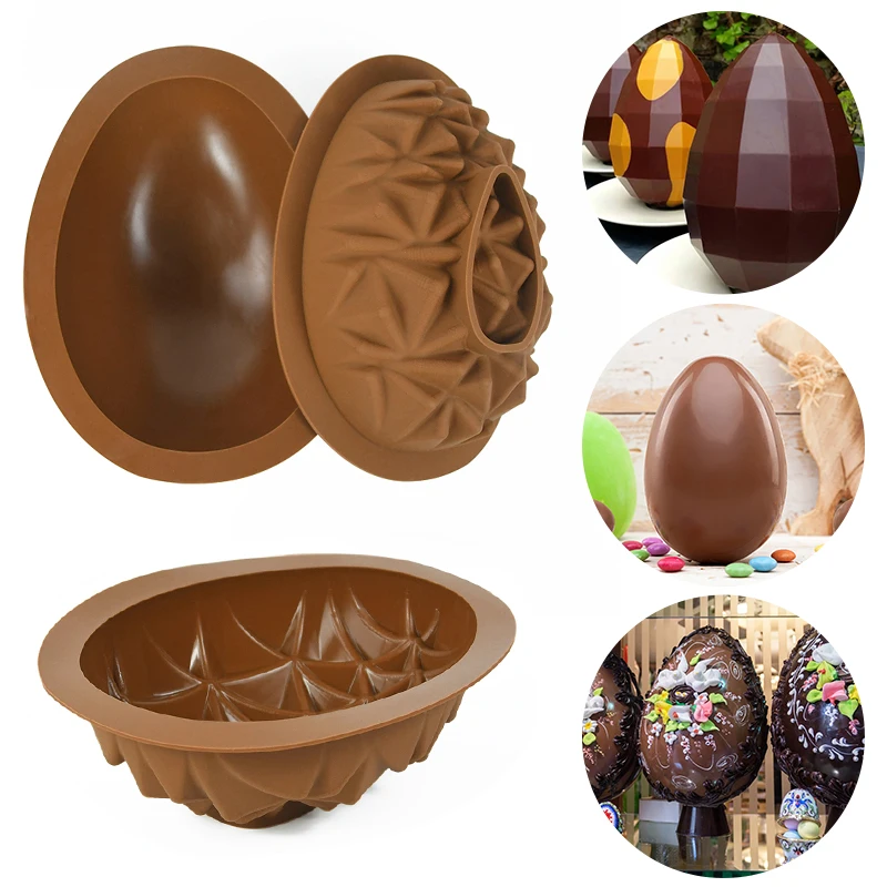 Easter Eggs Chocolate Silicone Molds Large 3D Breakable Easter Egg Chocolate Molds for Easter Decorations Mousse Cake Dessert
Easter Eggs Chocolate Silicone Molds Large 3D Breakable Easter Egg Chocolate Molds for Easter Decorations Mousse Cake Dessert