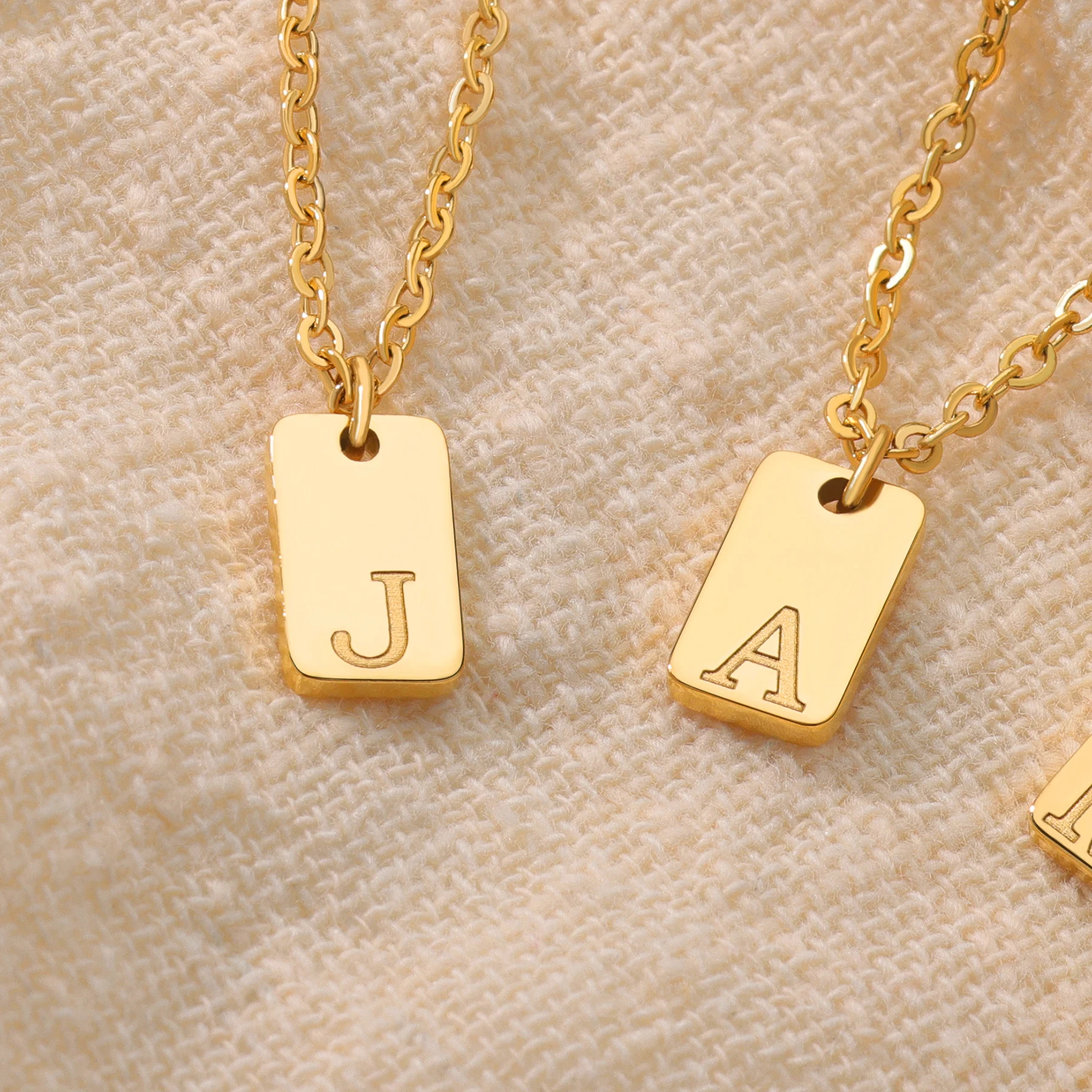 Tiny Square Initial Letter Necklaces For Women Stainless Steel Gold Color Engraved Necklace Aesthetic Birthday Jewelry Gift
Tiny Square Initial Letter Necklaces For Women Stainless Steel Gold Color Engraved Necklace Aesthetic Birthday Jewelry Gift