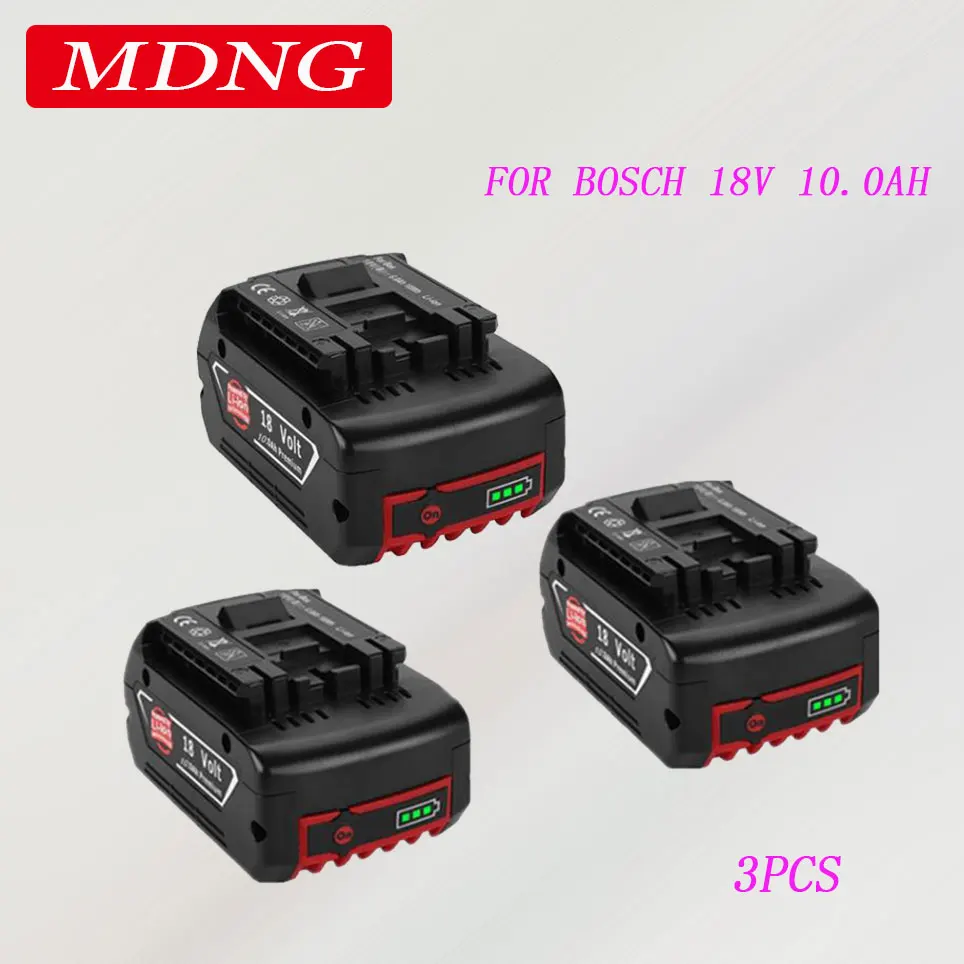 18V 10.0Ah for Bosch Electric Drill 18V 10000 mAh Li-ion Battery BAT609, BAT609G, BAT618, BAT618G, BAT614, 2607336236 charger
18V 10.0Ah for Bosch Electric Drill 18V 10000 mAh Li-ion Battery BAT609, BAT609G, BAT618, BAT618G, BAT614, 2607336236 charger