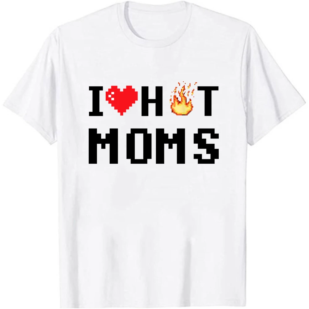 I Love Hot Moms Red Heart Pixel Tee Hot Mother Mommy T-Shirt Funny Women's Short Sleeves Top Hipster Mom's Gift Tee Shirt
I Love Hot Moms Red Heart Pixel Tee Hot Mother Mommy T-Shirt Funny Women's Short Sleeves Top Hipster Mom's Gift Tee Shirt