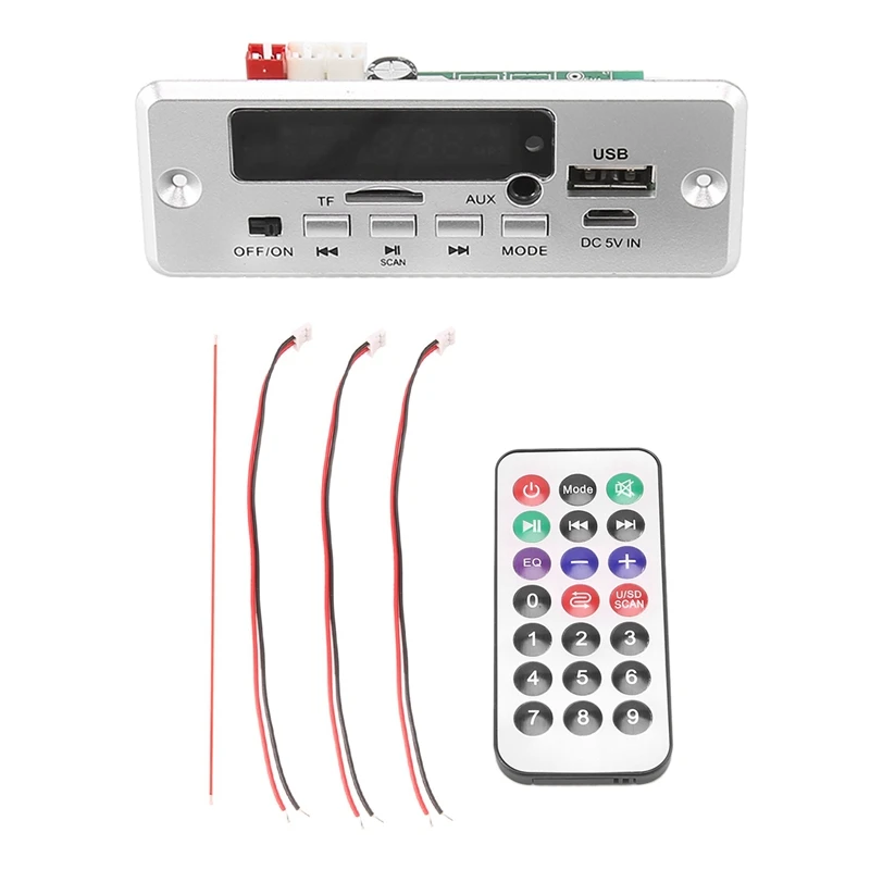 Плата mp3-декодера постоянного тока 5-12 В, 50 Вт, усилитель, Bluetooth-совместимый автомобильный mp3-плеер, USB-модуль записи, поддержка FM, AUX-радио
Плата mp3-декодера постоянного тока 5-12 В, 50 Вт, усилитель, Bluetooth-совместимый автомобильный mp3-плеер, USB-модуль записи, поддержка FM, AUX-радио