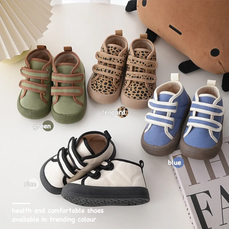 Winter Children Cotton Shoes Baby Warm High-top Canvas Shoes Boys Retro Double Hook Shoes Girls Fashion Leopard Print Shoes
Winter Children Cotton Shoes Baby Warm High-top Canvas Shoes Boys Retro Double Hook Shoes Girls Fashion Leopard Print Shoes
