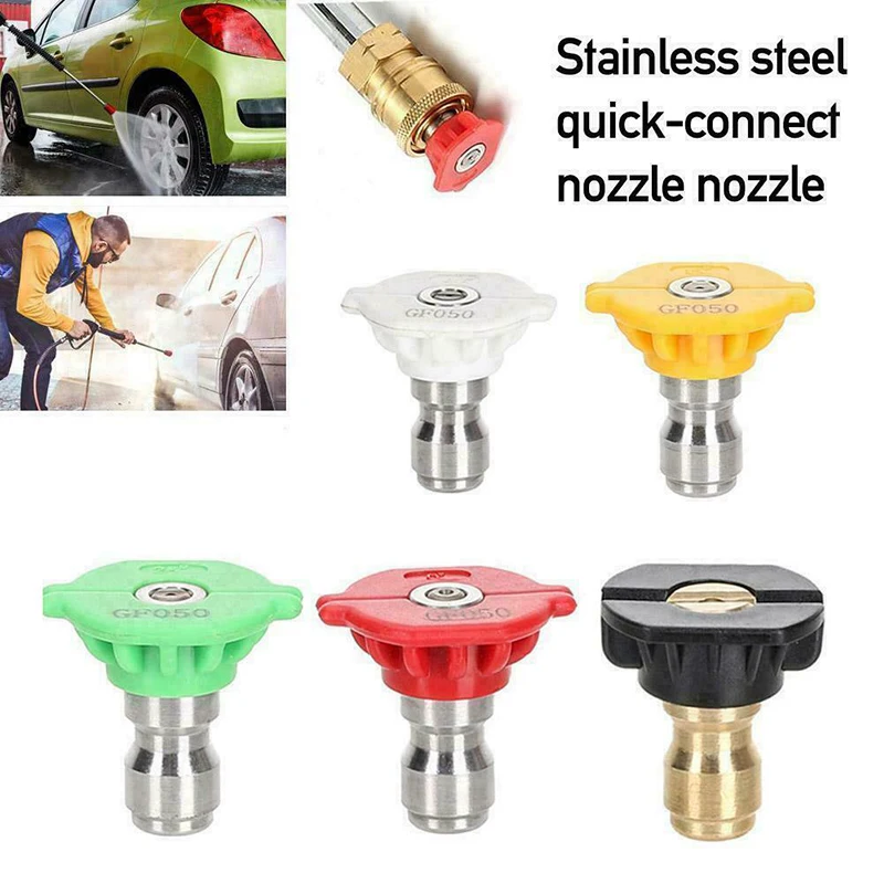 Quick Connect High Pressure Washer Spray Nozzle Universal Portable Spray Nozzles Tips Durable Car Accessories
Quick Connect High Pressure Washer Spray Nozzle Universal Portable Spray Nozzles Tips Durable Car Accessories