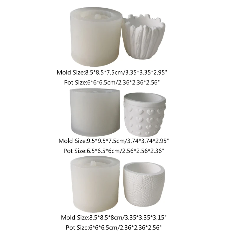 N58F Love Hearts Leaves Succulents Pot Resin Silicone Mold Suitable for Diy Garden Concrete Flower Pot Candle Holder Crafts
N58F Love Hearts Leaves Succulents Pot Resin Silicone Mold Suitable for Diy Garden Concrete Flower Pot Candle Holder Crafts