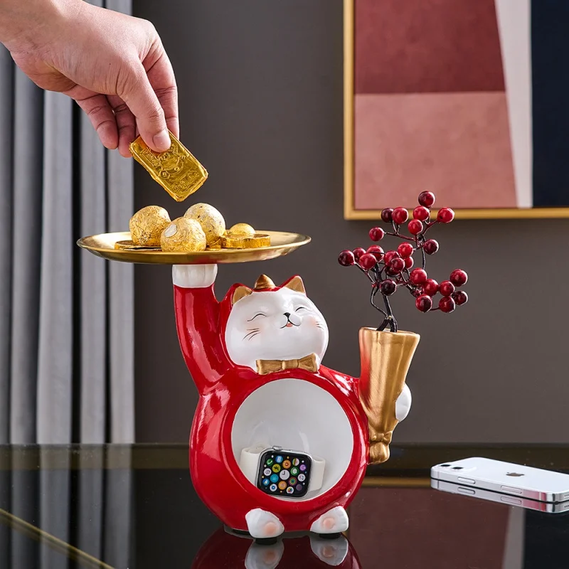 Kawaii Ceramic Lucky Cat Storage Ornament Modern Home Decoration Accessories Living Room Decor Entrance Neko Storage Statue Gift
Kawaii Ceramic Lucky Cat Storage Ornament Modern Home Decoration Accessories Living Room Decor Entrance Neko Storage Statue Gift