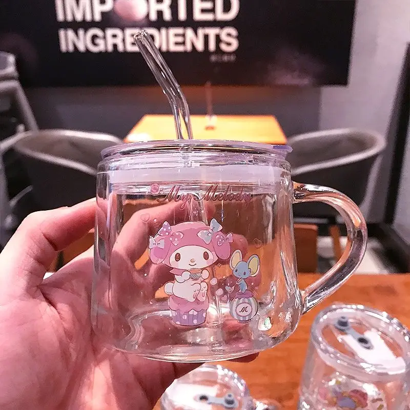 My Melody Cinnamoroll Sanrio Cartoon Straw Glass Cup Kawaii Kuromi Student Water Cup Thickened Milk Drinking Breakfast Cup
My Melody Cinnamoroll Sanrio Cartoon Straw Glass Cup Kawaii Kuromi Student Water Cup Thickened Milk Drinking Breakfast Cup