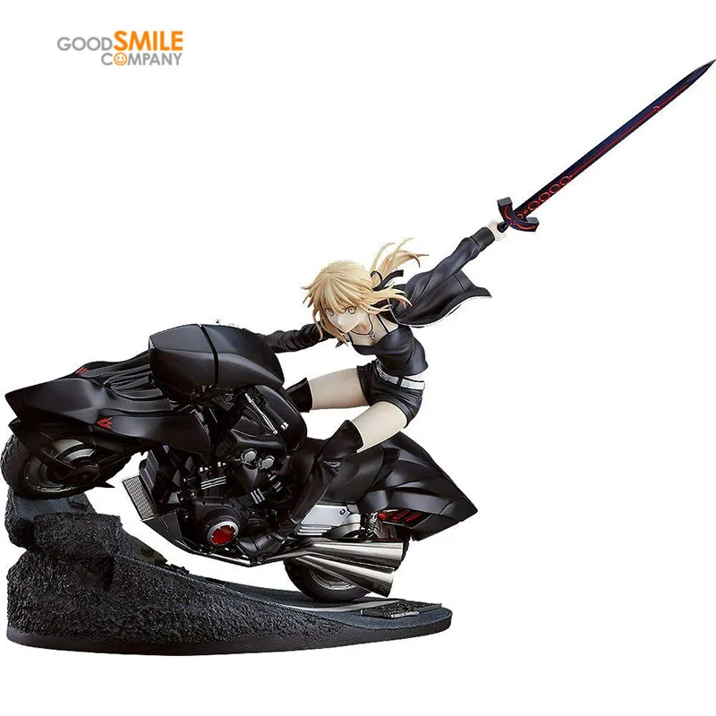 

In Stock 100% Original 1/8 GOOD SMILE GSC Fate Grand Order Altria Pendragon Saber Alter Black Motorcycle 27cm Action Model Toys
