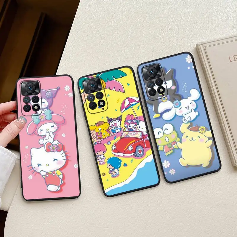 Cute Sanrio family HelloKitty kuromi my melody Phone Case For Redmi Note 11E 11S 11 10 9 Pro 9A K20 K30 K40 Soft Silicone Cover
Cute Sanrio family HelloKitty kuromi my melody Phone Case For Redmi Note 11E 11S 11 10 9 Pro 9A K20 K30 K40 Soft Silicone Cover