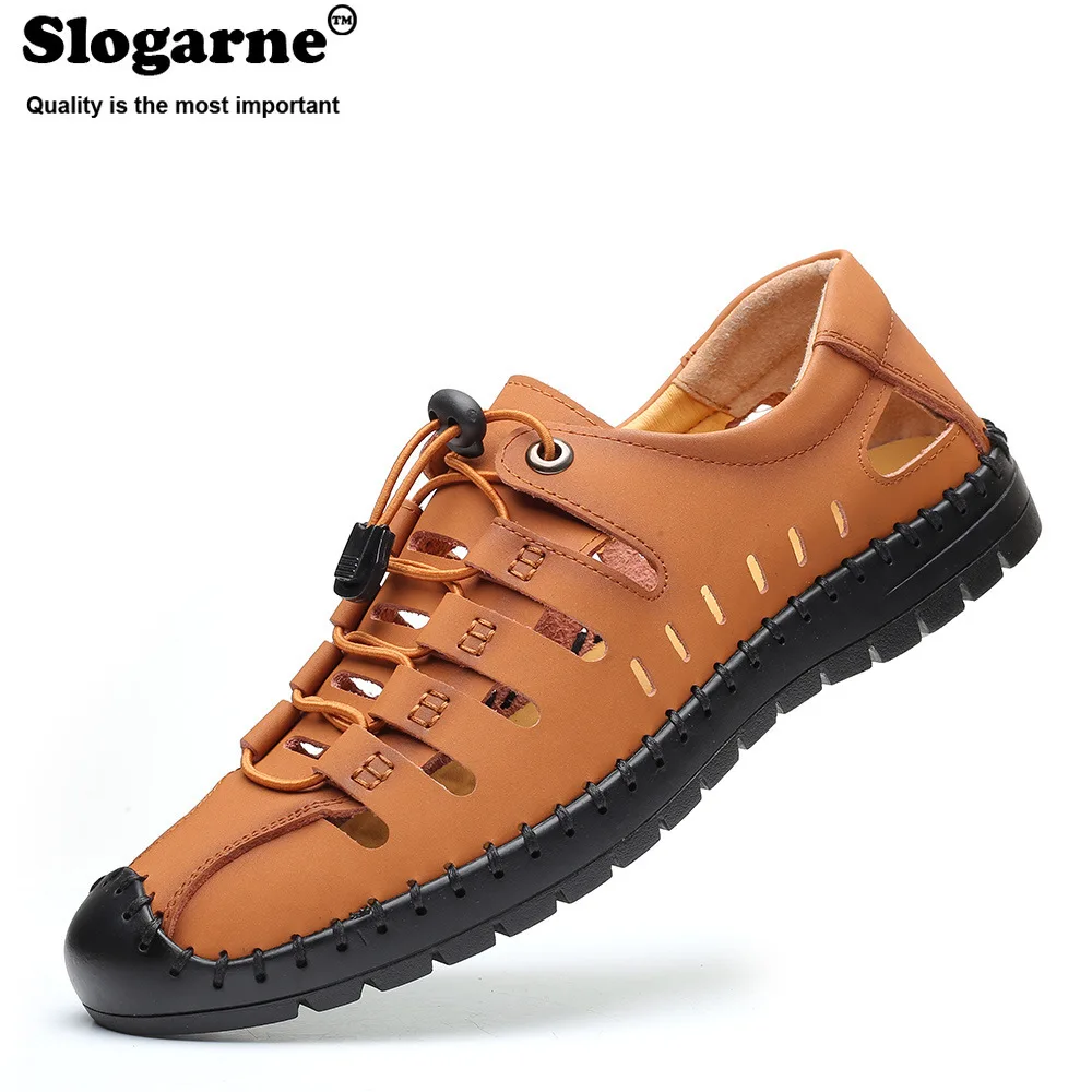 Men 2023 Sandals Trendy Summer Shoes Man Genuine Leather Flats Comfortable Cow Leather Shoes Men Beach Outdoor Sandals Slippers
Men 2023 Sandals Trendy Summer Shoes Man Genuine Leather Flats Comfortable Cow Leather Shoes Men Beach Outdoor Sandals Slippers
