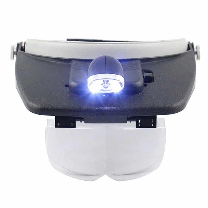 Adjustable Headband Magnifying Glass Eyewear Magnifier With Led Lights 1.5x 2x 2.5x 3.5x for Reading Jewelry Watch Repair
Adjustable Headband Magnifying Glass Eyewear Magnifier With Led Lights 1.5x 2x 2.5x 3.5x for Reading Jewelry Watch Repair