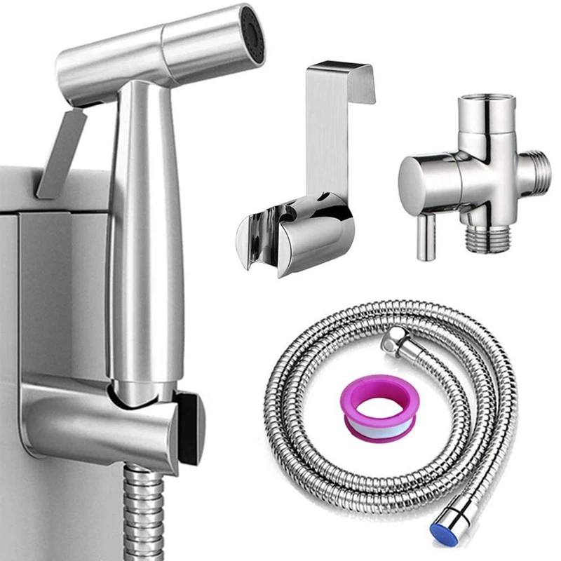 Handheld Bidet Sprayer for Toilet Spray Attachment for Feminine Wash Stainless Steel Cleaner and Shower Sprayer
Handheld Bidet Sprayer for Toilet Spray Attachment for Feminine Wash Stainless Steel Cleaner and Shower Sprayer