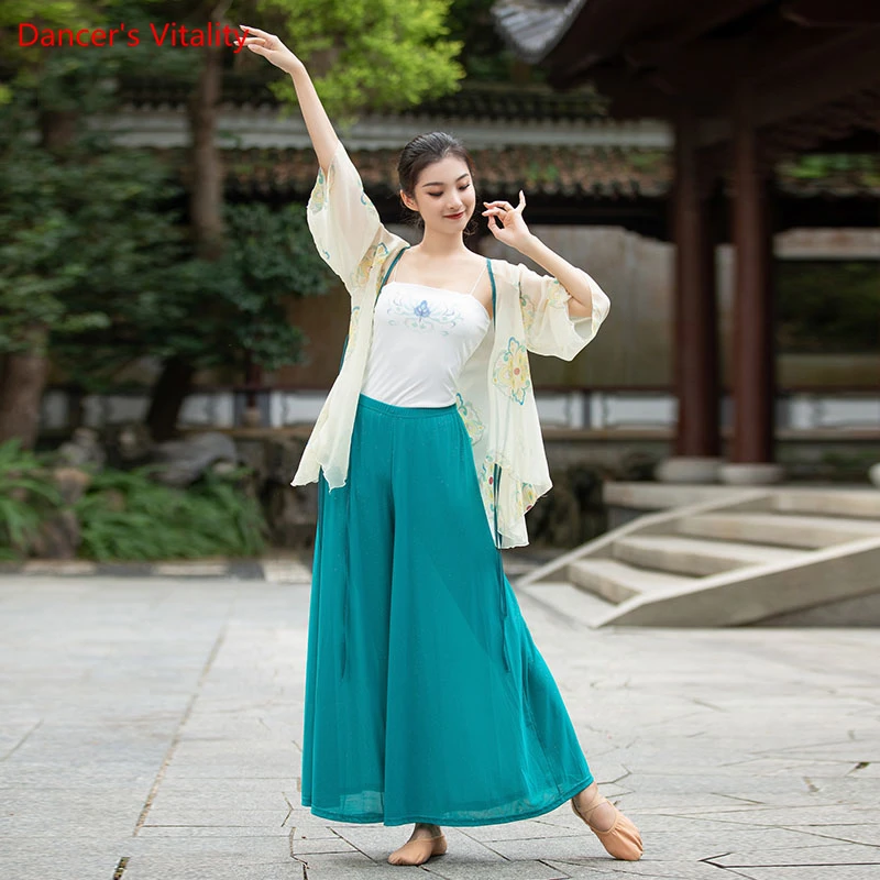 Classical Dance Costume Female Body Rhyme Elegant Tencel Long-sleeve Gauze Hanfu Cosplay Chinese Dance Wear Performance Clothing
Classical Dance Costume Female Body Rhyme Elegant Tencel Long-sleeve Gauze Hanfu Cosplay Chinese Dance Wear Performance Clothing