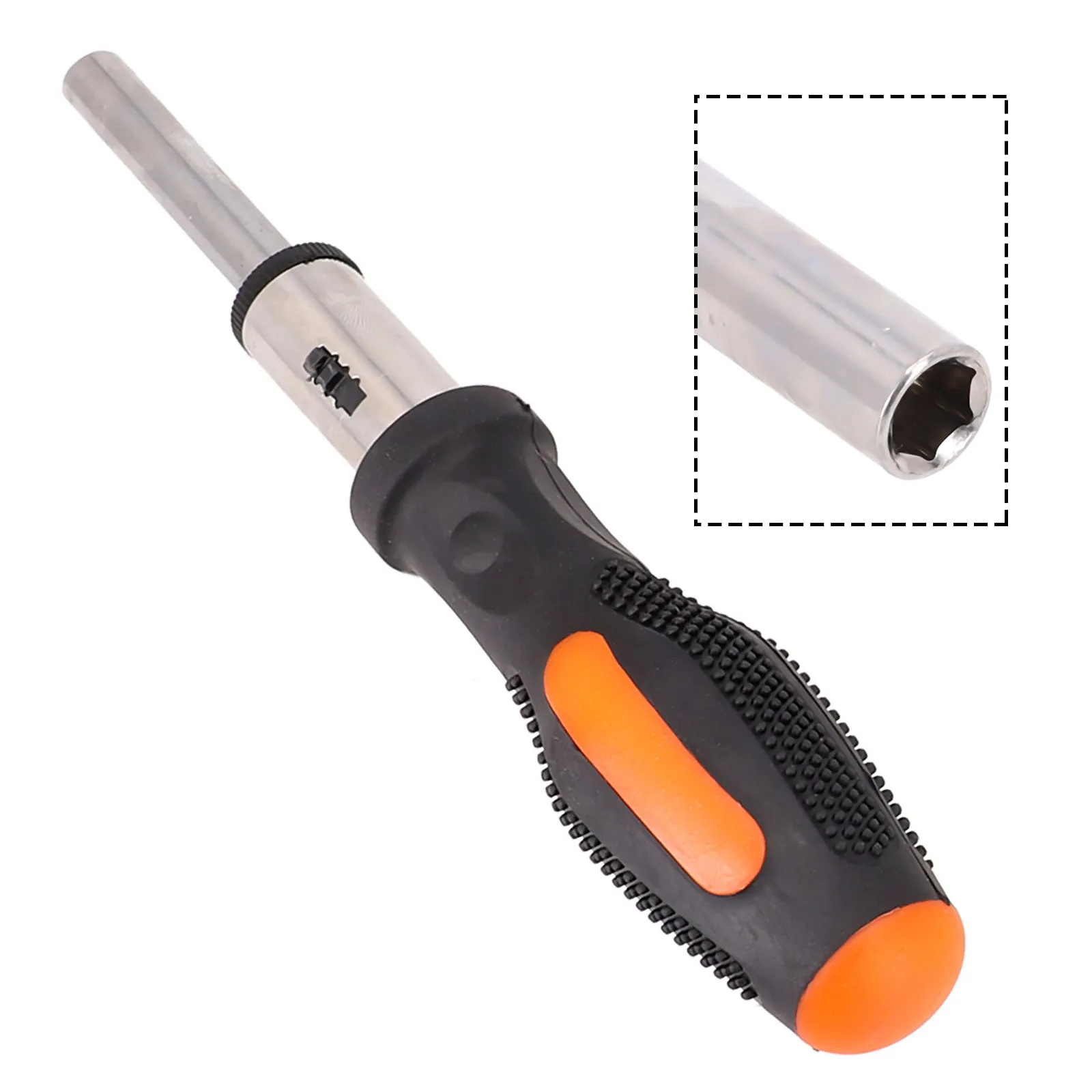 Ratchet Screwdriver Handle Screwdriver Bit Series Bit Sleeve Straight Shank Style 1/4in 6.3mm Extension Rods Durable
Ratchet Screwdriver Handle Screwdriver Bit Series Bit Sleeve Straight Shank Style 1/4in 6.3mm Extension Rods Durable