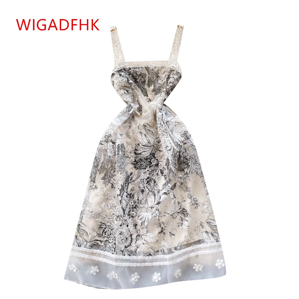 WIGADFHK Design Ink Print Dress Mesh Splicing Lace Sling Dress 2022 Summer New Elegant Party Dress Skirt
WIGADFHK Design Ink Print Dress Mesh Splicing Lace Sling Dress 2022 Summer New Elegant Party Dress Skirt