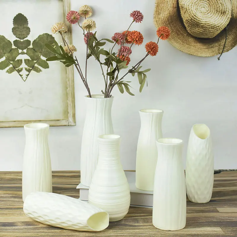 White Nordic Plastic Vase Home Simple Plastic Vase Nordic Fresh Flower Pot Storage Bottle Ornaments Home Living Room Decoration
White Nordic Plastic Vase Home Simple Plastic Vase Nordic Fresh Flower Pot Storage Bottle Ornaments Home Living Room Decoration