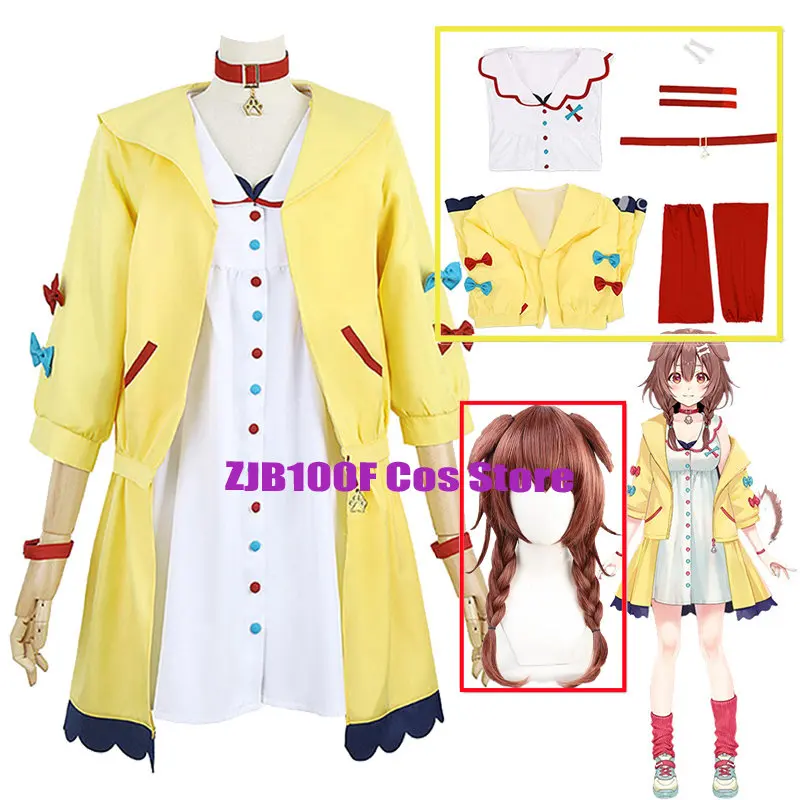 Vtube Аниме Косплей Inugami Korone Косплей костюмы наряд Девочка Хэллоуин Рождественский костюм униформа 
Vtube Аниме Косплей Inugami Korone Косплей костюмы наряд Девочка Хэллоуин Рождественский костюм униформа