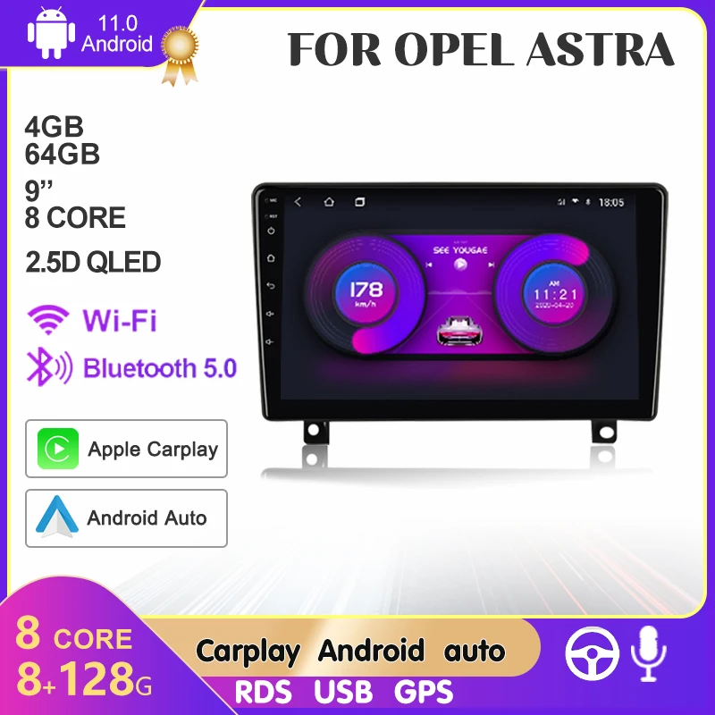 Автомагнитола Opel Astra Multimedi 8 + 128G для Opel Astra H 2006-2014 4G Carpaly Авто DSP GPS мультимедийный плеер Wi-Fi стерео
Автомагнитола Opel Astra Multimedi 8 + 128G для Opel Astra H 2006-2014 4G Carpaly Авто DSP GPS мультимедийный плеер Wi-Fi стерео