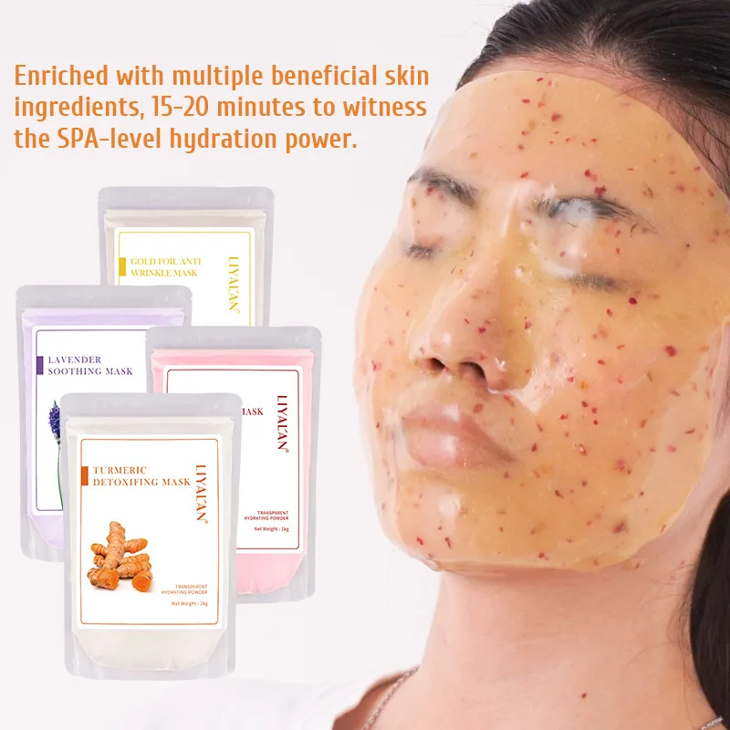 Soft film powder 1000g turmeric aloe vera rose hydrating mask powder lavender soft film powder
Soft film powder 1000g turmeric aloe vera rose hydrating mask powder lavender soft film powder