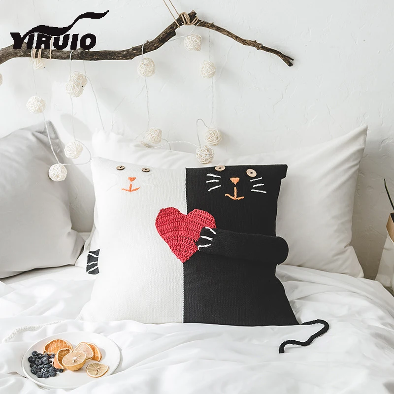 YIRUIO Kawaii черный белый кот обнимать подушку Чехол для гостиной симпатичный Декор красное сердце диванная Подушка Чехол мягкая хлопковая Наво...
YIRUIO Kawaii черный белый кот обнимать подушку Чехол для гостиной симпатичный Декор красное сердце диванная Подушка Чехол мягкая хлопковая Наво...