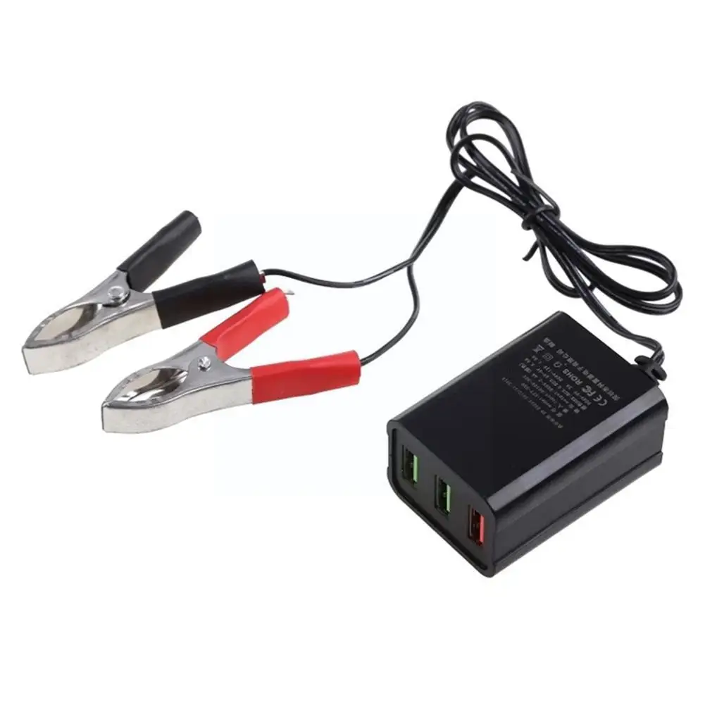QC3.0 USB зарядное устройство, адаптер питания с 3 портами, автоматическая шунт, зарядка для Android с зажимом для батареи, 3 порта для мотоцикла X6P4
QC3.0 USB зарядное устройство, адаптер питания с 3 портами, автоматическая шунт, зарядка для Android с зажимом для батареи, 3 порта для мотоцикла X6P4