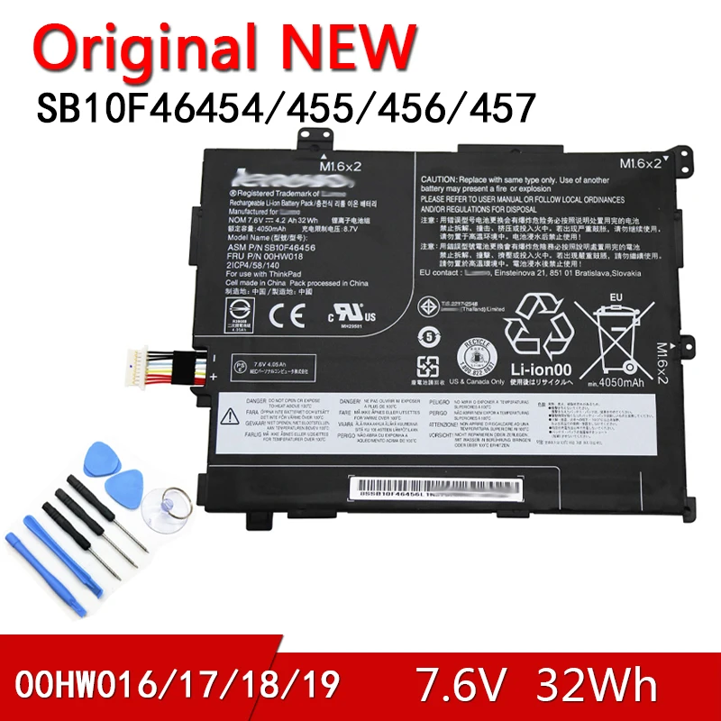 00HW016 NEW Original Battery 00HW017 00HW018 00HW019 For Lenovo Thinkpad 10 2nd GEN 20E3 20E4 SB10F46452 SB10F46454 455 456 457
00HW016 NEW Original Battery 00HW017 00HW018 00HW019 For Lenovo Thinkpad 10 2nd GEN 20E3 20E4 SB10F46452 SB10F46454 455 456 457