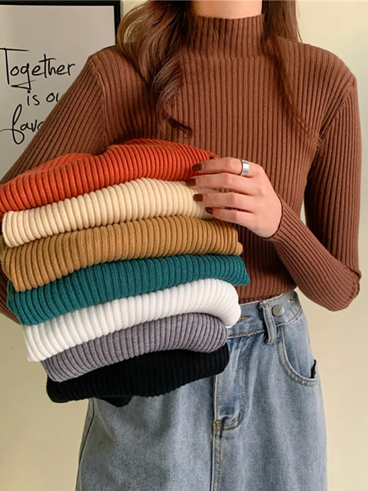 Autumn Winter Knitted Sweater Women 2023 Autumn Winter Korean Turtleneck Long Sleeve Pullover Female Jumper Green Knitwear
Autumn Winter Knitted Sweater Women 2023 Autumn Winter Korean Turtleneck Long Sleeve Pullover Female Jumper Green Knitwear