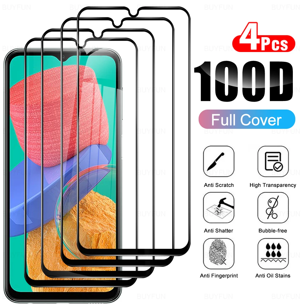 4Pcs Screen Protector Glass For Samsung Galaxy M33 M32 M 33 32 4G 5G GalaxyM33 On For SamsungM33 Full Cover Protective Film 6.6"
4Pcs Screen Protector Glass For Samsung Galaxy M33 M32 M 33 32 4G 5G GalaxyM33 On For SamsungM33 Full Cover Protective Film 6.6"
