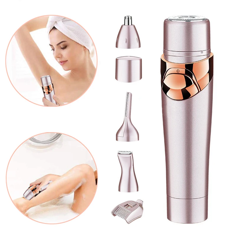 4 In 1 Women Face Facial Body Hair Removal Lady Shaver Epilator Female Shaving Electric Trimmer Razor For Eyebrow Nose
4 In 1 Women Face Facial Body Hair Removal Lady Shaver Epilator Female Shaving Electric Trimmer Razor For Eyebrow Nose