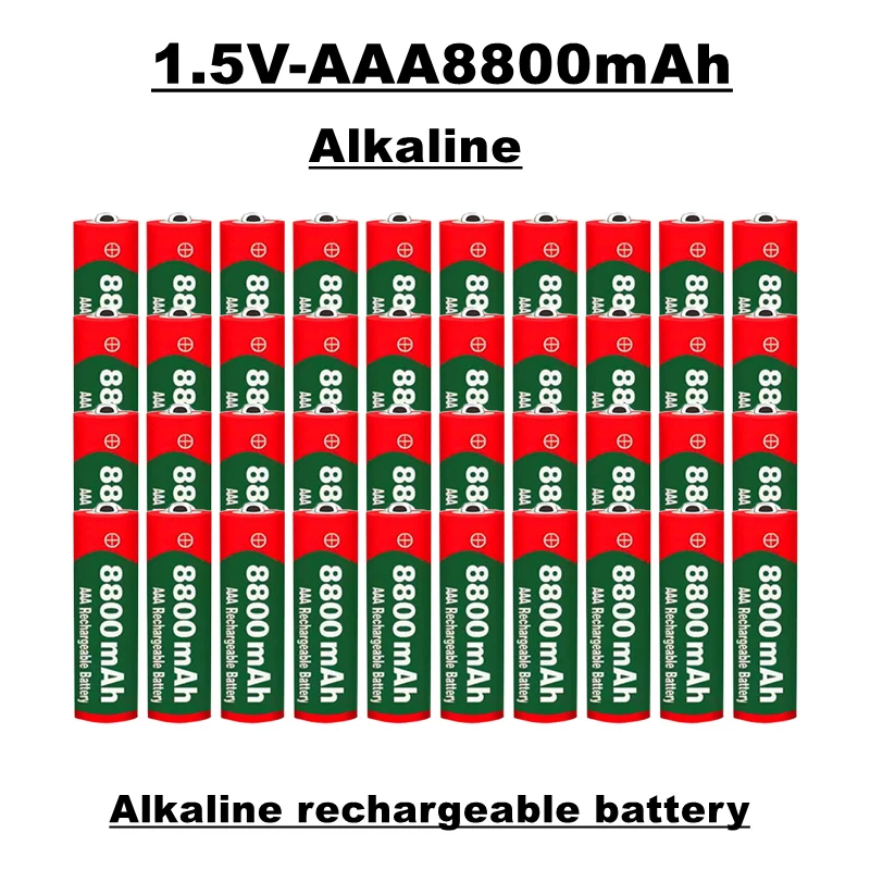 Lupuk-1.5v alkaline rechargeable battery, AAA model, 8800 MAH, suitable for remote controls, toys, clocks, radios, etc
Lupuk-1.5v alkaline rechargeable battery, AAA model, 8800 MAH, suitable for remote controls, toys, clocks, radios, etc