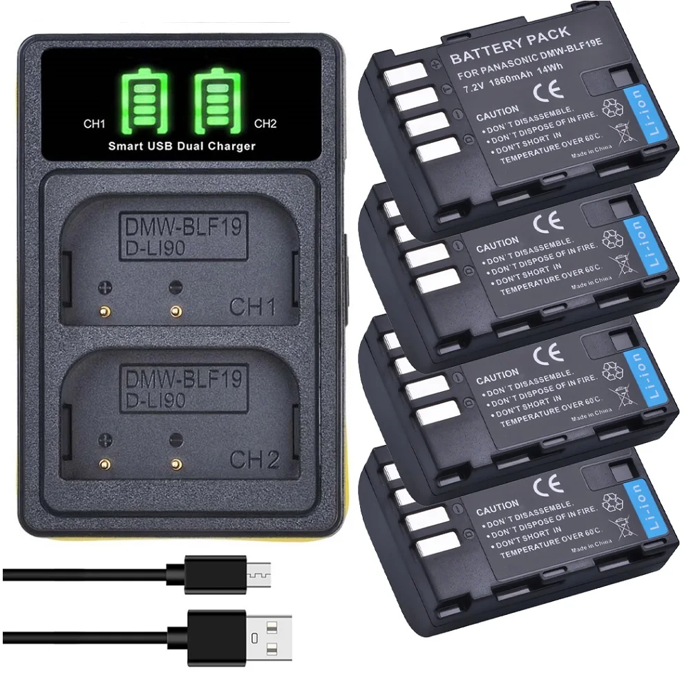 DMW-BLF19 Battery for DMW-BLF19E BLF19PP/ Dual Charger for DMW-BTC13,for Panasonic DC-G9 DMC-GH5 GH3 DMC-GH3H GH4 GH4H DC-GH5S
DMW-BLF19 Battery for DMW-BLF19E BLF19PP/ Dual Charger for DMW-BTC13,for Panasonic DC-G9 DMC-GH5 GH3 DMC-GH3H GH4 GH4H DC-GH5S