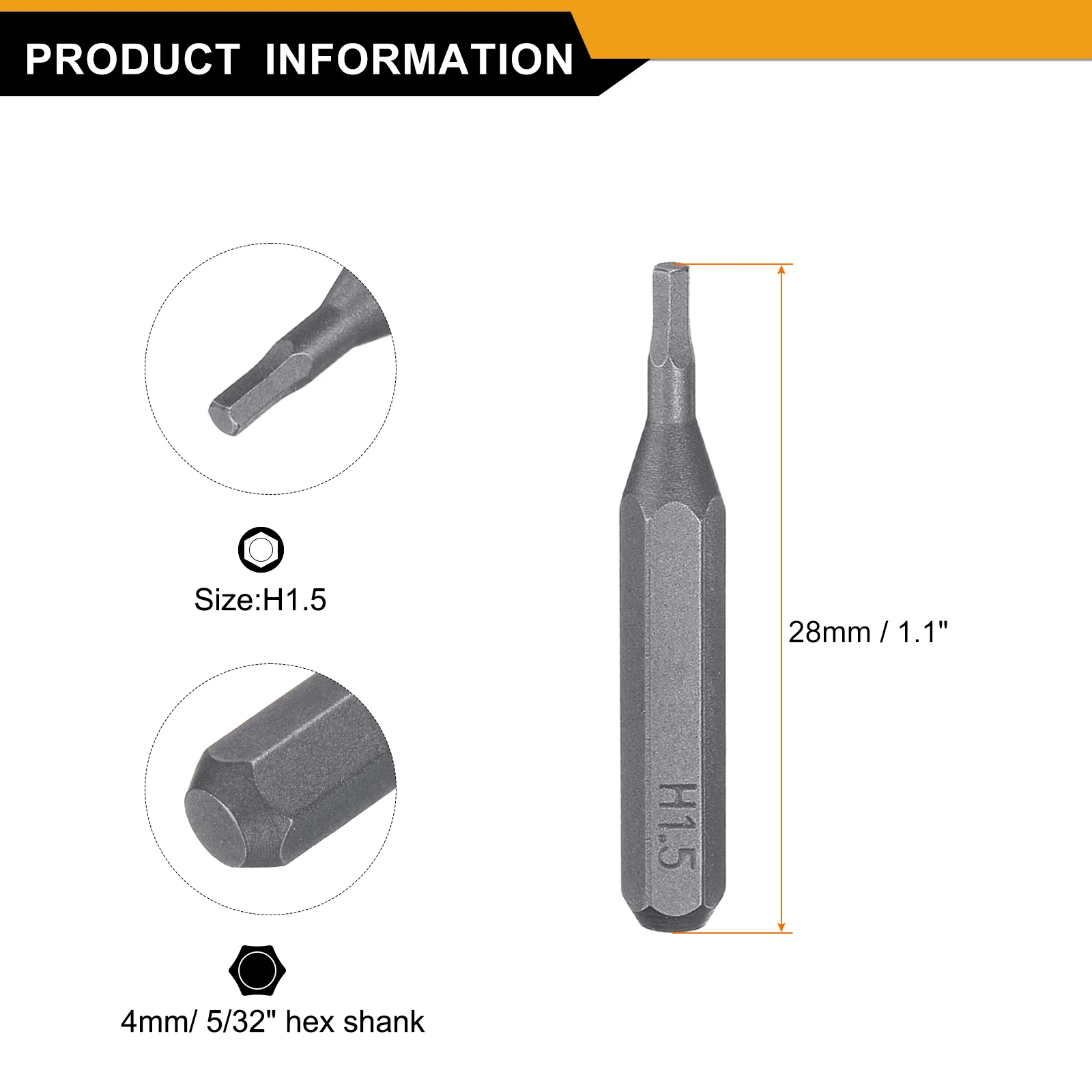 UXCELL магнитные шестигранные отвертки Torx 5/32", сталь
UXCELL магнитные шестигранные отвертки Torx 5/32", сталь