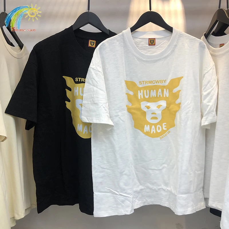 Casual Couple Human Made T-shirts Men Women High Quality Short Sleeve Summer New O-Neck Top Tees
Casual Couple Human Made T-shirts Men Women High Quality Short Sleeve Summer New O-Neck Top Tees
