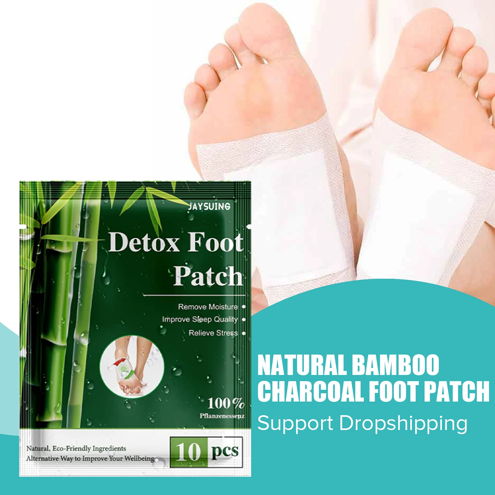 10PCS Natural Bamboo Vinegar Foot Patch Relieve Stress Soreness Detoxification Deep Cleansing Promote Sleep Feet Care Adhesive
10PCS Natural Bamboo Vinegar Foot Patch Relieve Stress Soreness Detoxification Deep Cleansing Promote Sleep Feet Care Adhesive