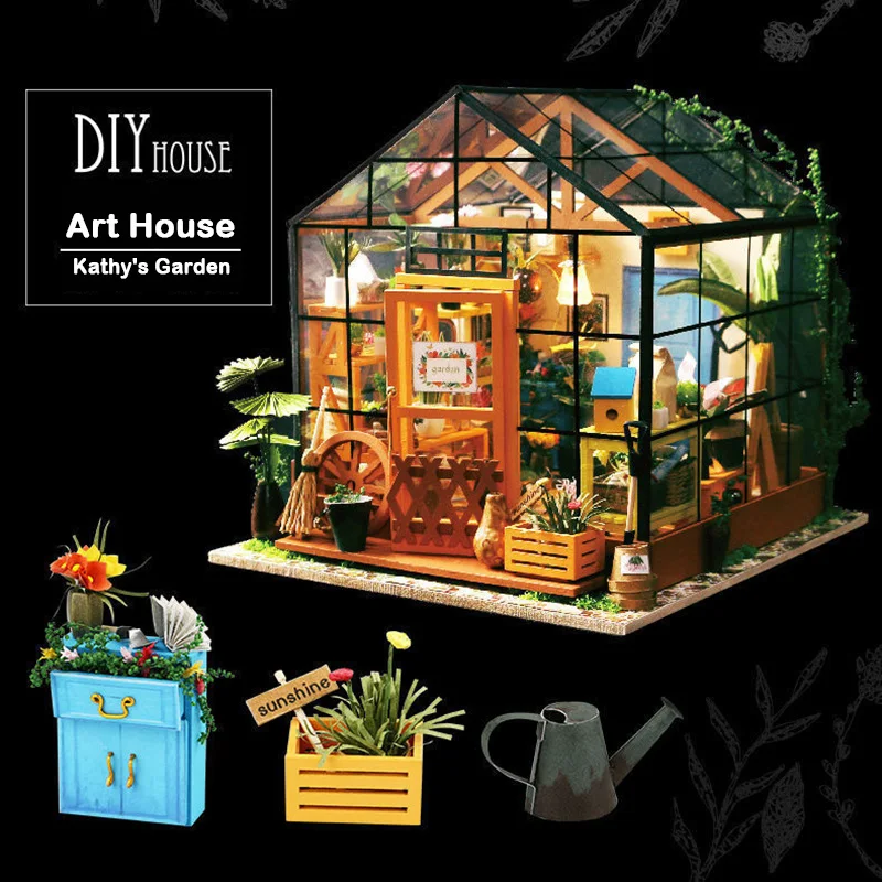 Diorama House Diy Hous Wooden House for Dolls Barbie Houses Tiny Room Dollhouse Miniatures Items Manual Build Garden Buildings
Diorama House Diy Hous Wooden House for Dolls Barbie Houses Tiny Room Dollhouse Miniatures Items Manual Build Garden Buildings