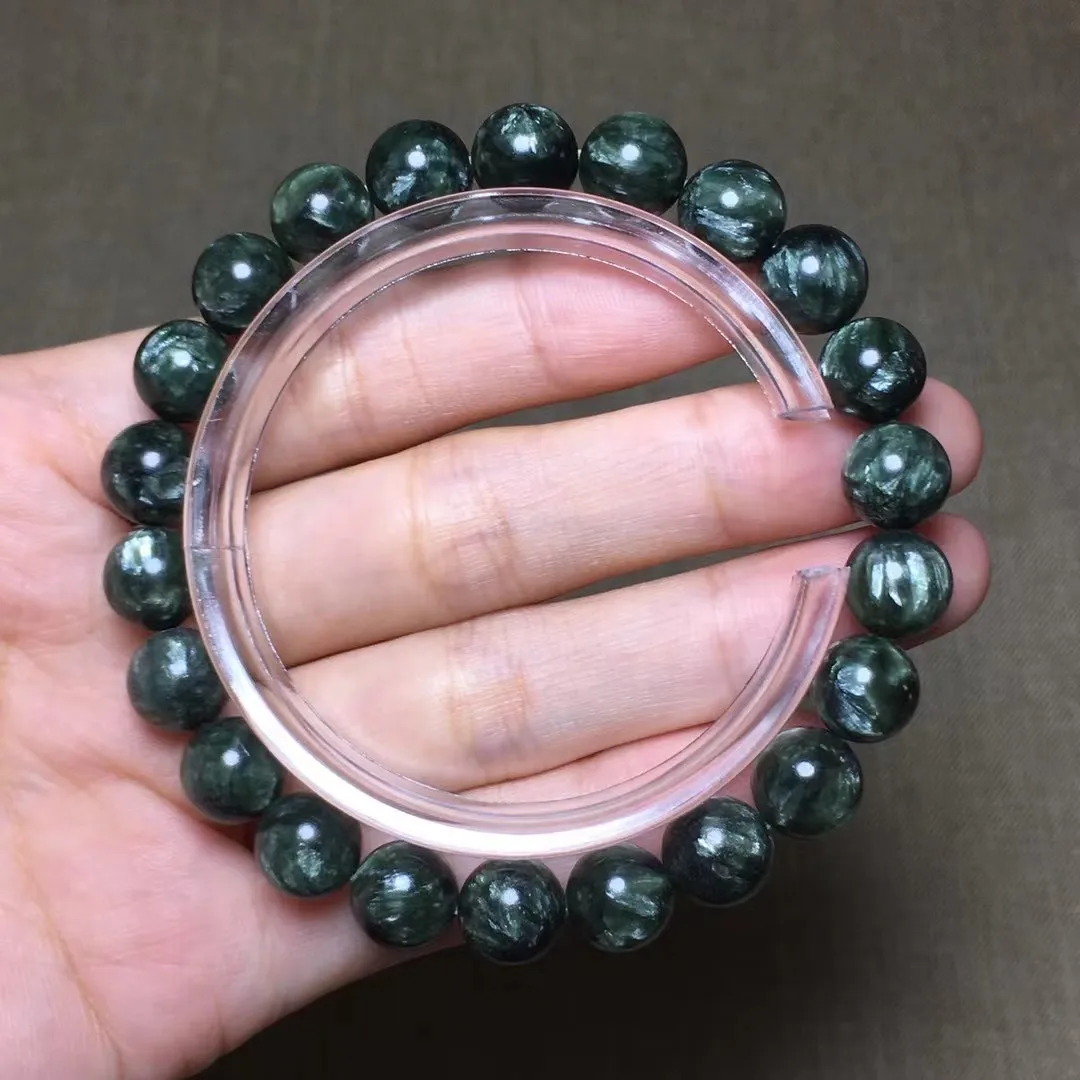 9mm Natural Seraphinite Bracelet Jewelry For Women Lady Man Healing Love Gift Green Crystal Round Beads Gemstone Strands AAAAA
9mm Natural Seraphinite Bracelet Jewelry For Women Lady Man Healing Love Gift Green Crystal Round Beads Gemstone Strands AAAAA