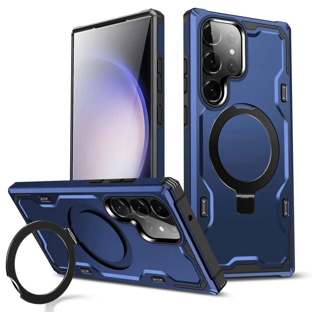 Magnetic Adsorption Armor Phone Case For Samsung S23 Ultra S23 Plus Galaxy S23 + Stand Metal Invisible Bracket Holder Cover
Magnetic Adsorption Armor Phone Case For Samsung S23 Ultra S23 Plus Galaxy S23 + Stand Metal Invisible Bracket Holder Cover